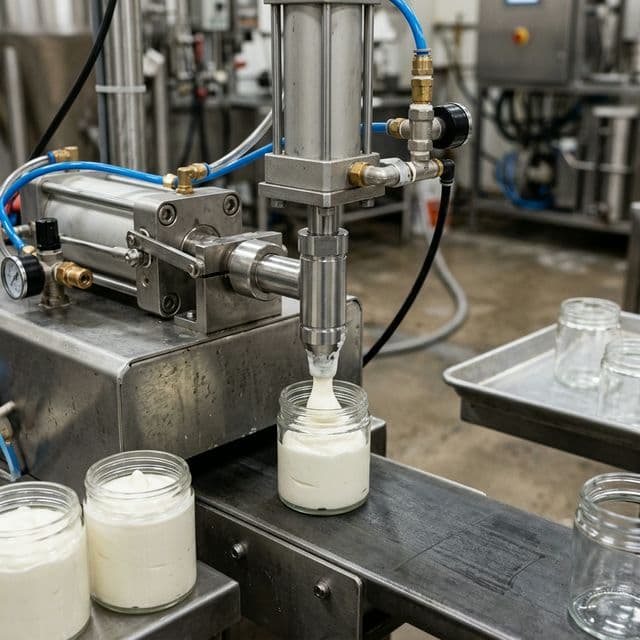 آلة تعبئة المعجون المؤازرة (2 رأس)